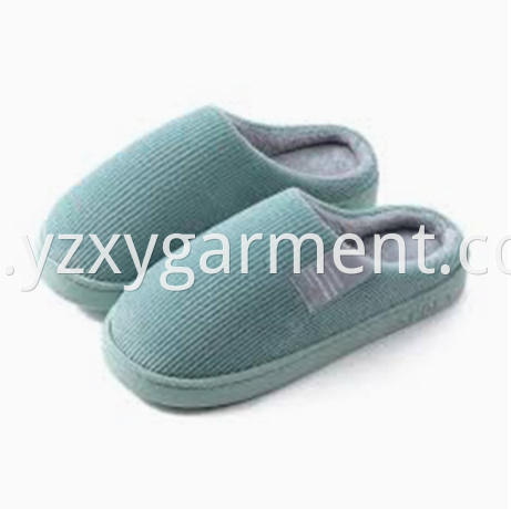 Blue wool home cotton slippers